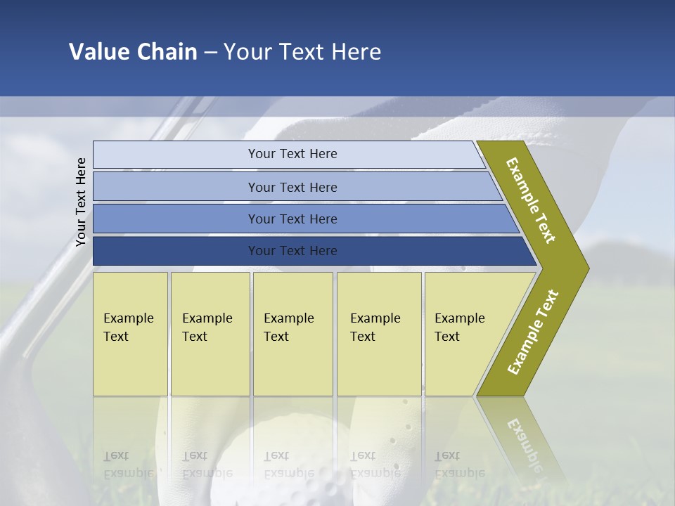 A Person Holding A Golf Ball And A Golf Club PowerPoint Template