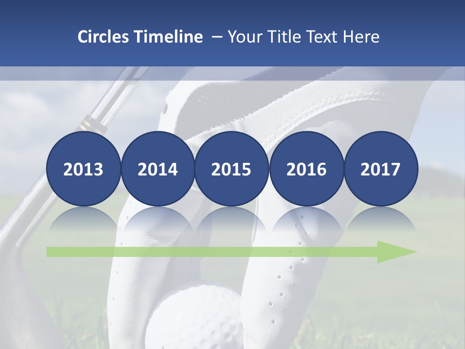 A Person Holding A Golf Ball And A Golf Club PowerPoint Template