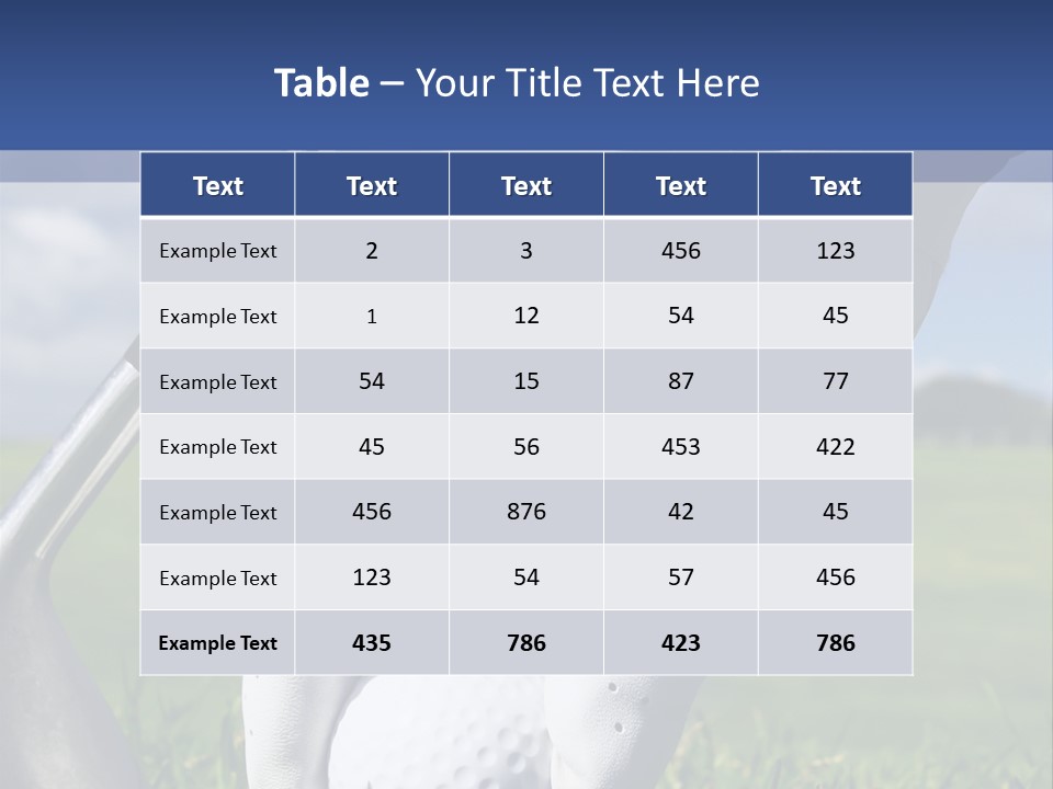 A Person Holding A Golf Ball And A Golf Club PowerPoint Template