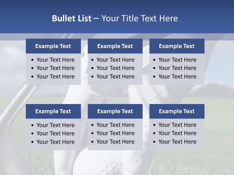 A Person Holding A Golf Ball And A Golf Club PowerPoint Template