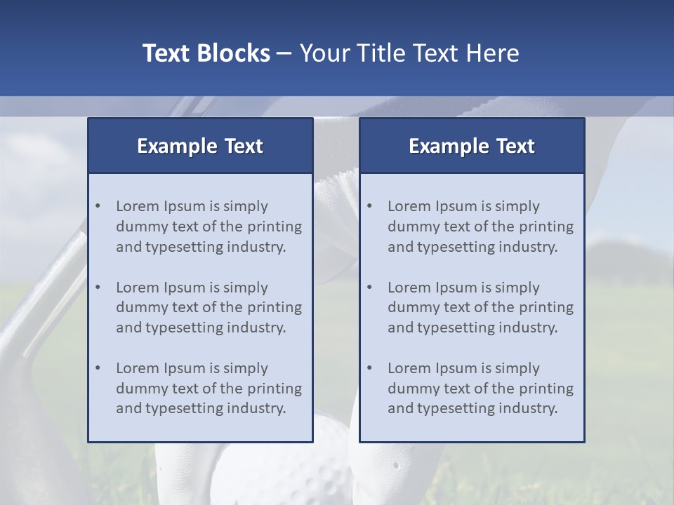 A Person Holding A Golf Ball And A Golf Club PowerPoint Template