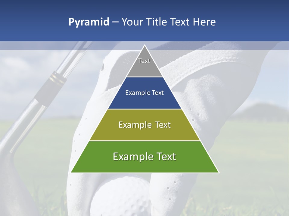 A Person Holding A Golf Ball And A Golf Club PowerPoint Template