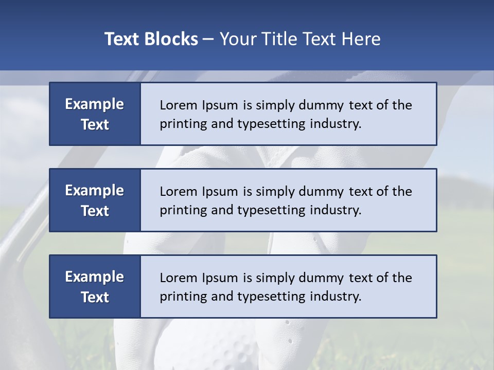 A Person Holding A Golf Ball And A Golf Club PowerPoint Template