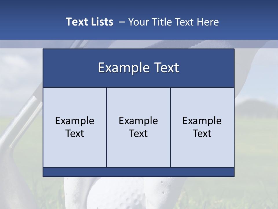 A Person Holding A Golf Ball And A Golf Club PowerPoint Template