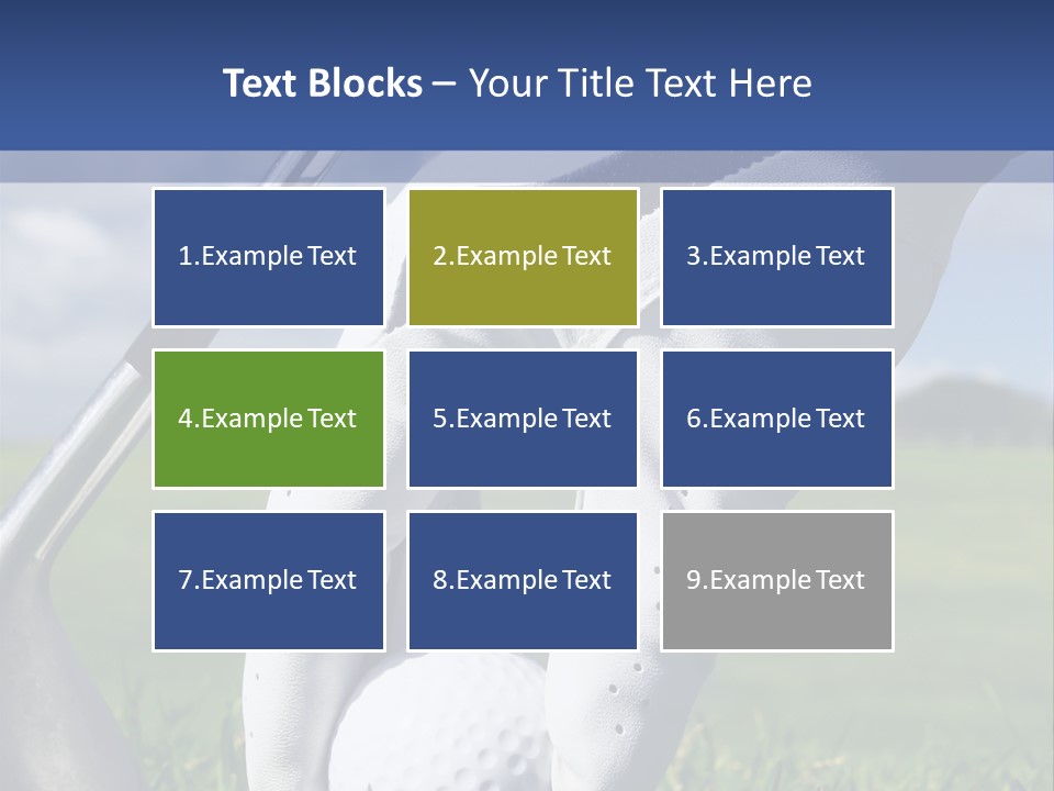 A Person Holding A Golf Ball And A Golf Club PowerPoint Template