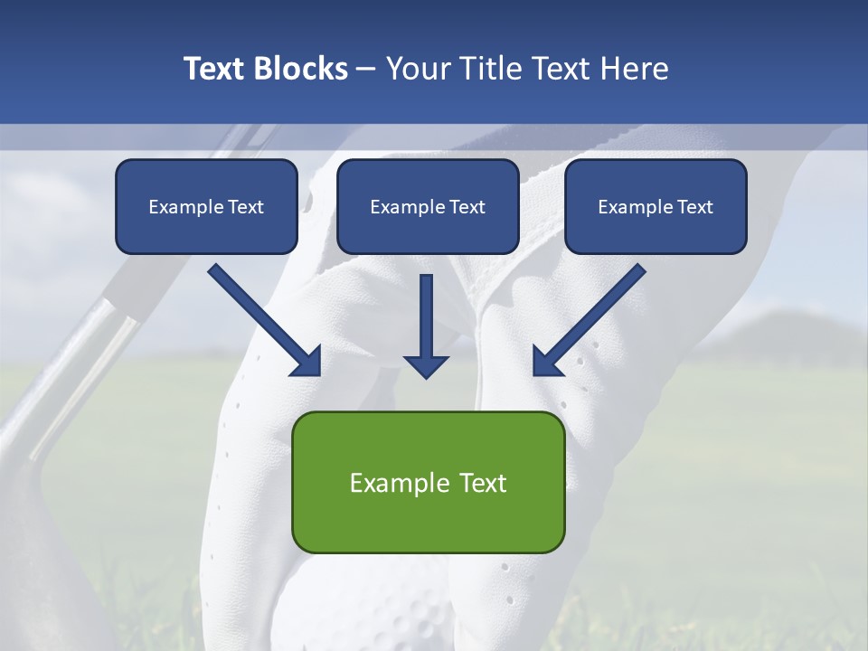 A Person Holding A Golf Ball And A Golf Club PowerPoint Template