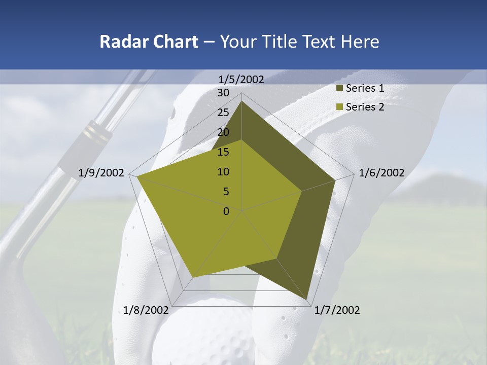 A Person Holding A Golf Ball And A Golf Club PowerPoint Template
