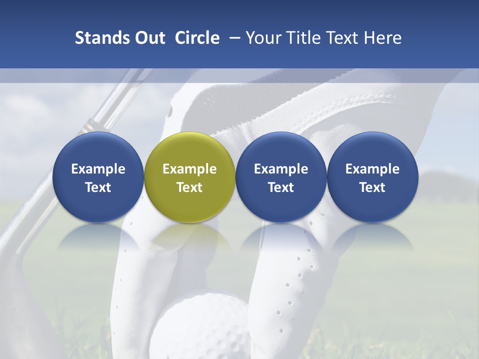 A Person Holding A Golf Ball And A Golf Club PowerPoint Template