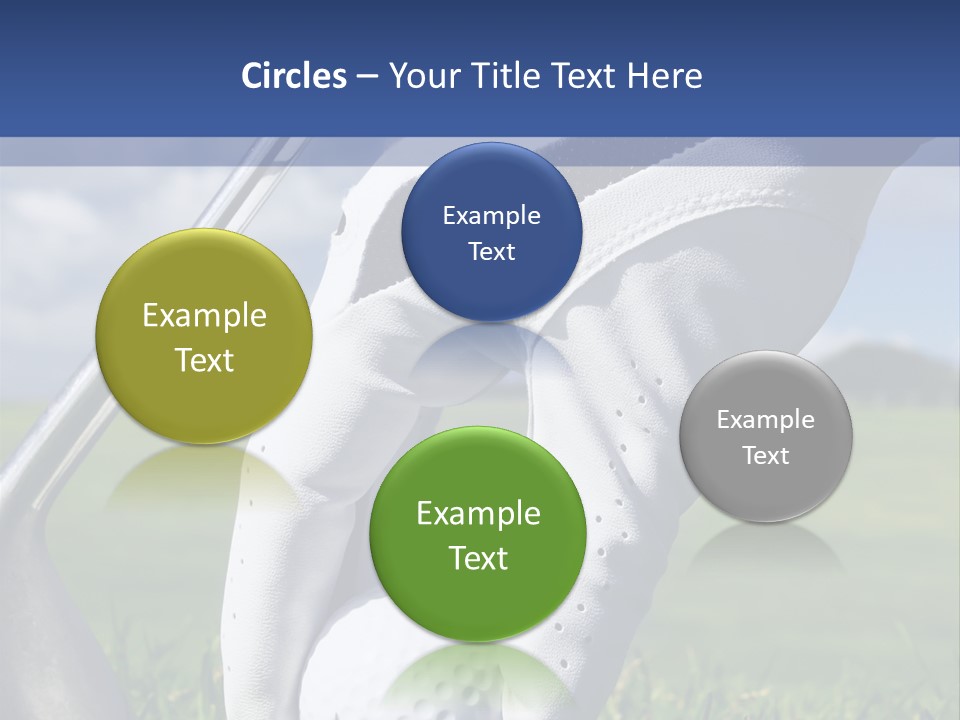 A Person Holding A Golf Ball And A Golf Club PowerPoint Template