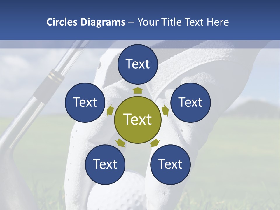 A Person Holding A Golf Ball And A Golf Club PowerPoint Template