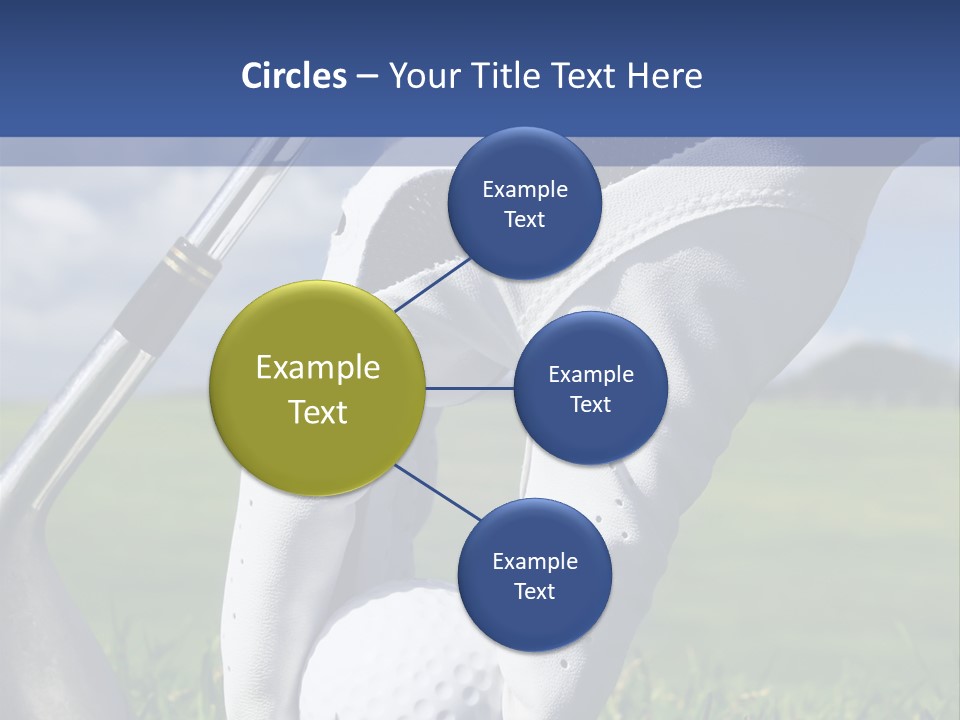 A Person Holding A Golf Ball And A Golf Club PowerPoint Template