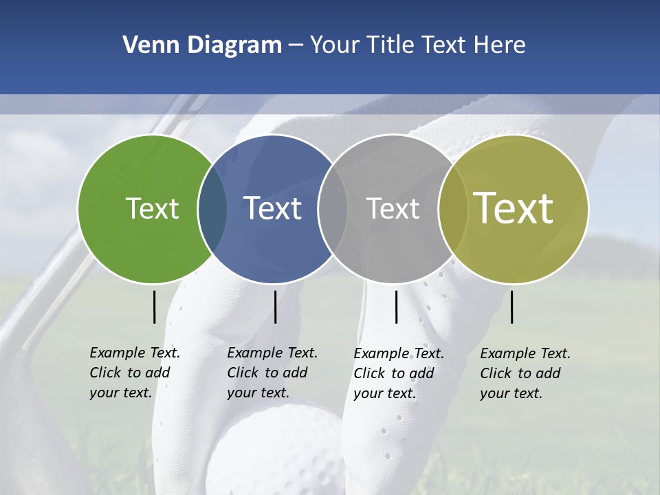 A Person Holding A Golf Ball And A Golf Club PowerPoint Template