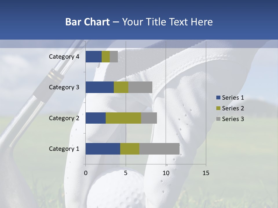 A Person Holding A Golf Ball And A Golf Club PowerPoint Template