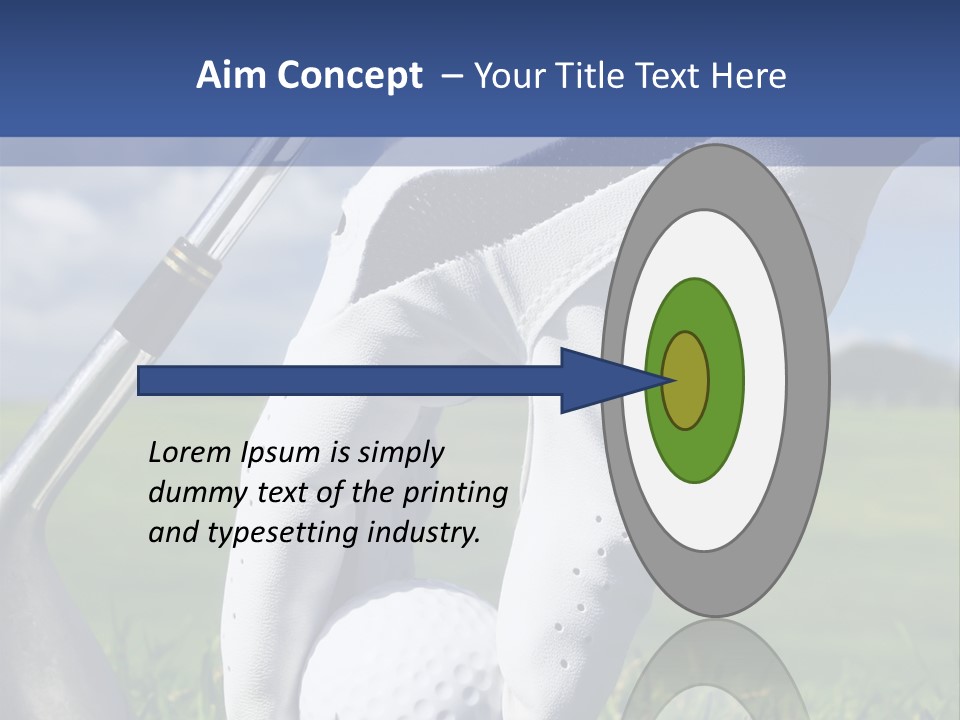 A Person Holding A Golf Ball And A Golf Club PowerPoint Template