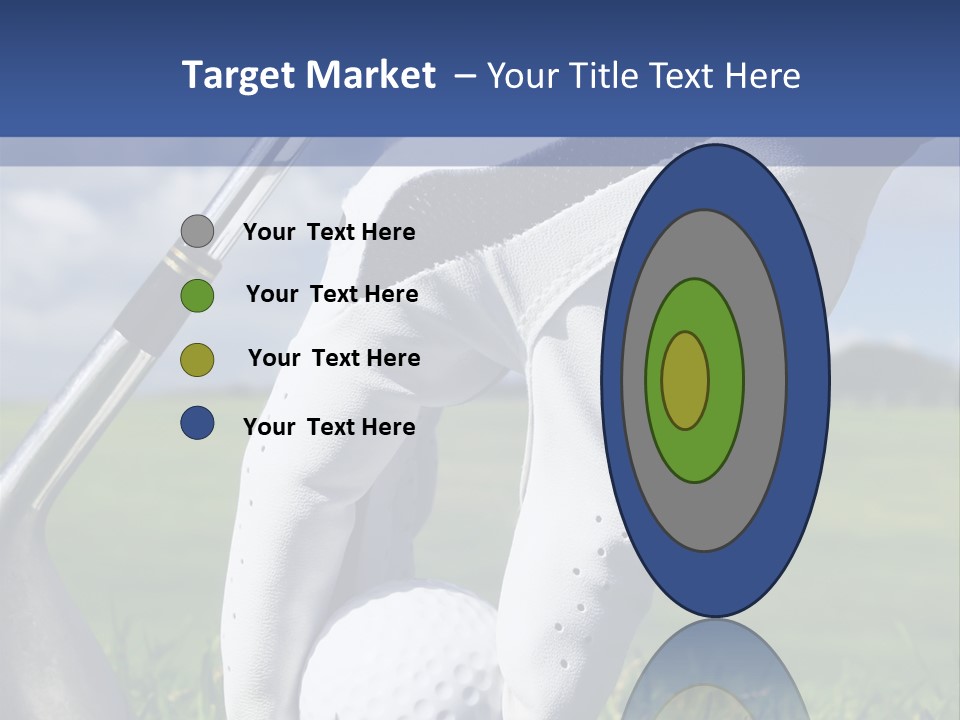 A Person Holding A Golf Ball And A Golf Club PowerPoint Template