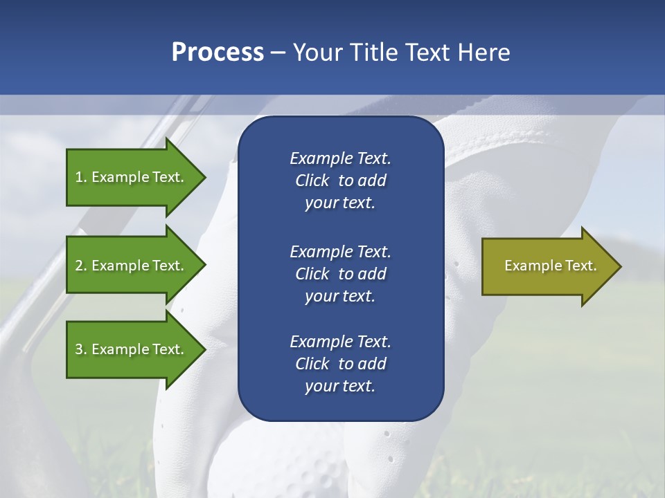 A Person Holding A Golf Ball And A Golf Club PowerPoint Template