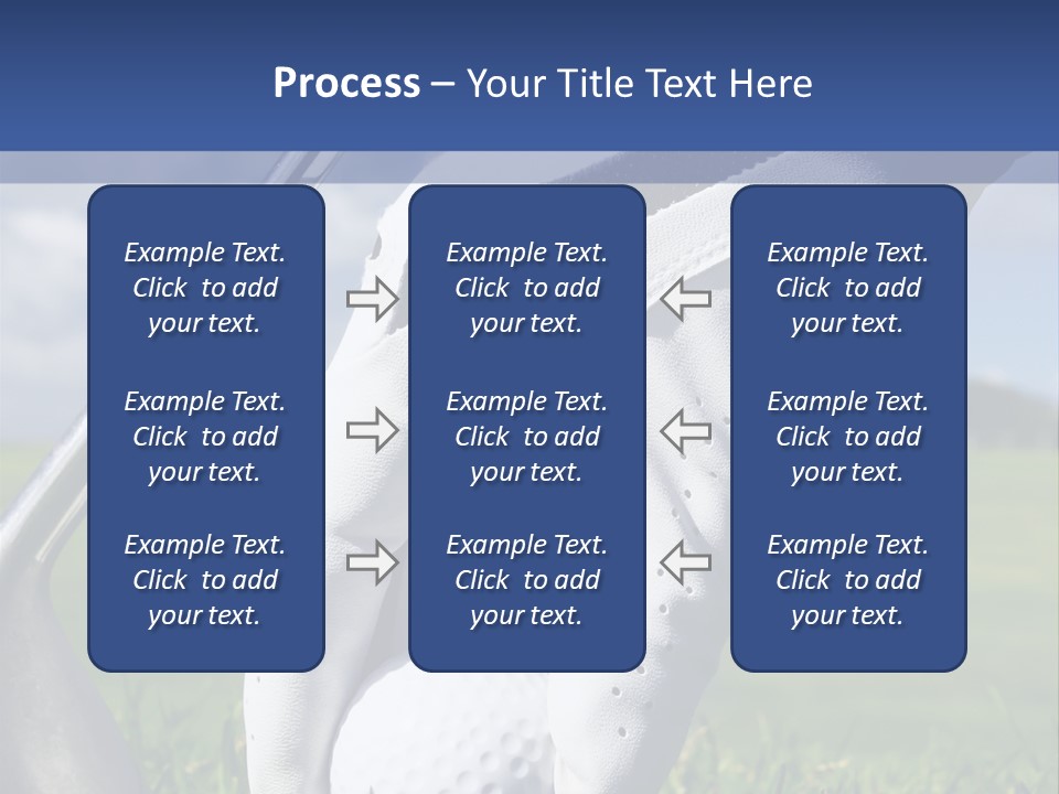 A Person Holding A Golf Ball And A Golf Club PowerPoint Template