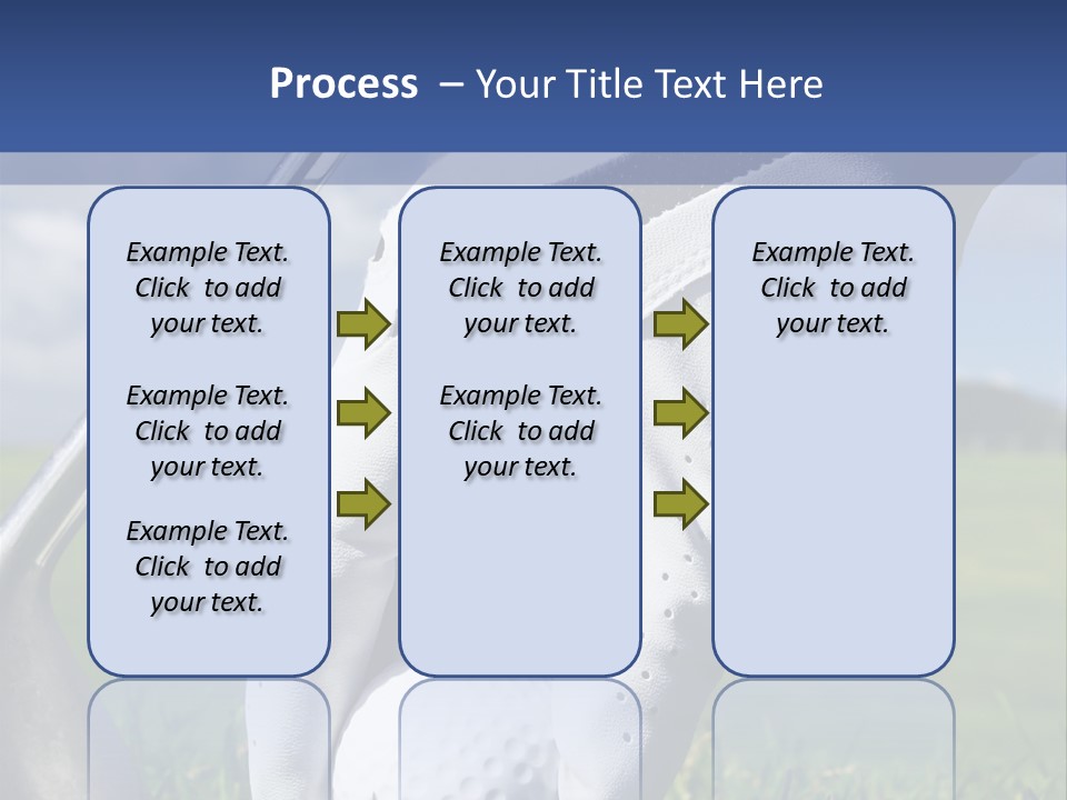 A Person Holding A Golf Ball And A Golf Club PowerPoint Template