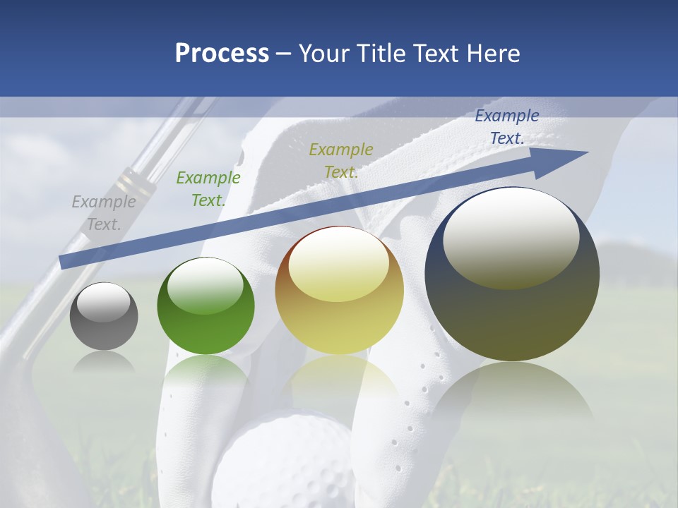 A Person Holding A Golf Ball And A Golf Club PowerPoint Template