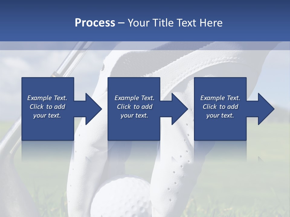 A Person Holding A Golf Ball And A Golf Club PowerPoint Template