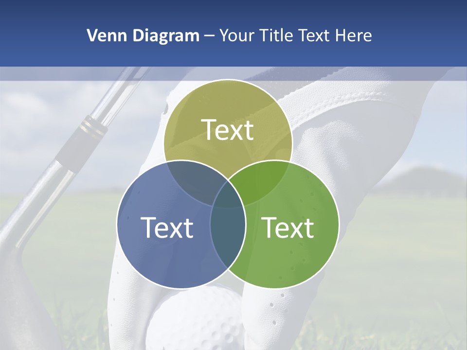 A Person Holding A Golf Ball And A Golf Club PowerPoint Template
