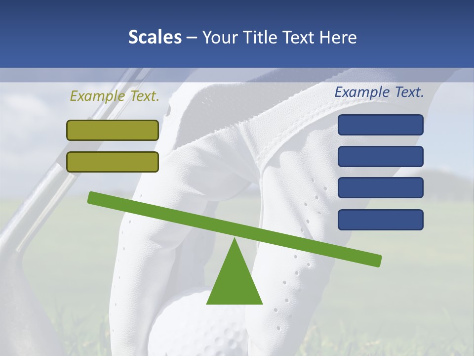 A Person Holding A Golf Ball And A Golf Club PowerPoint Template