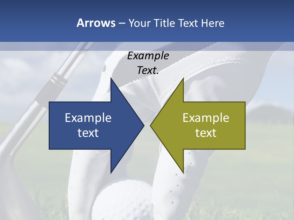 A Person Holding A Golf Ball And A Golf Club PowerPoint Template