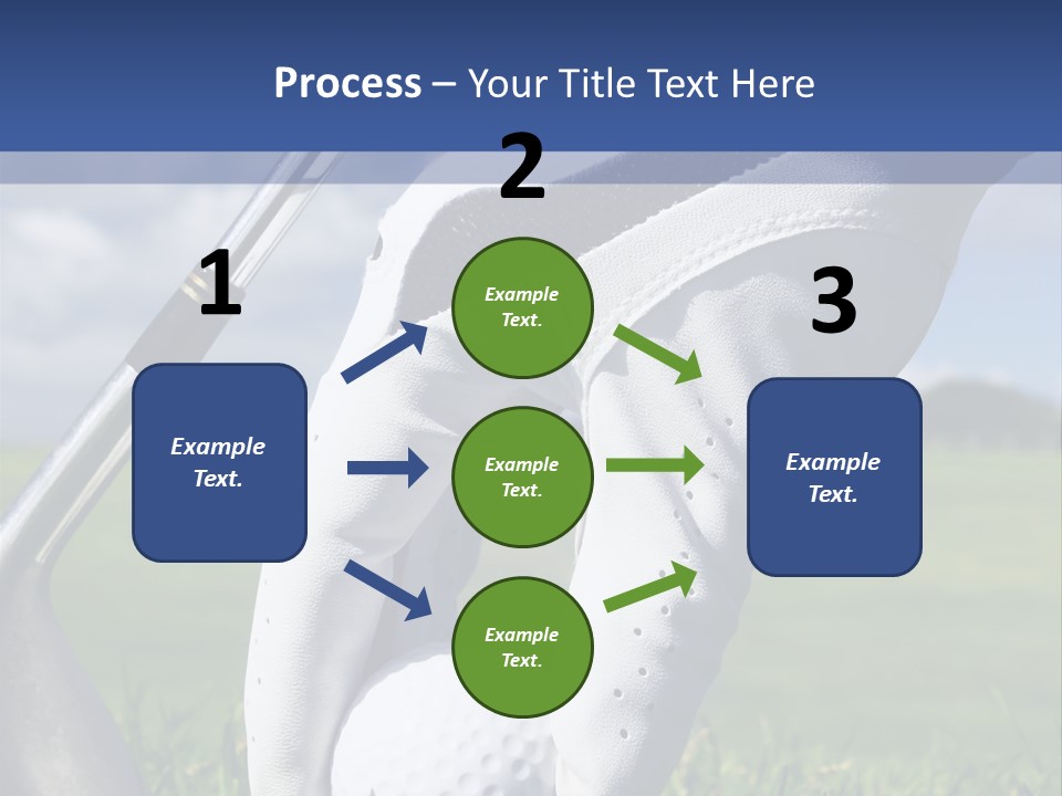 A Person Holding A Golf Ball And A Golf Club PowerPoint Template