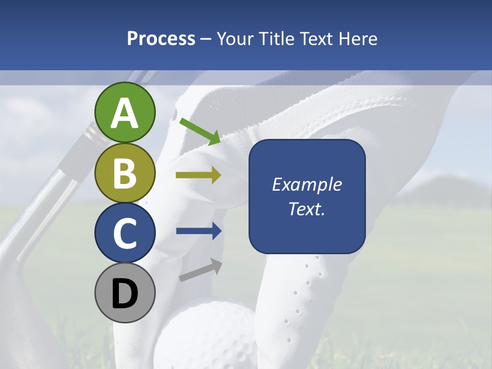 A Person Holding A Golf Ball And A Golf Club PowerPoint Template