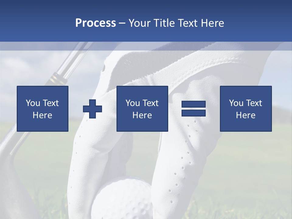 A Person Holding A Golf Ball And A Golf Club PowerPoint Template