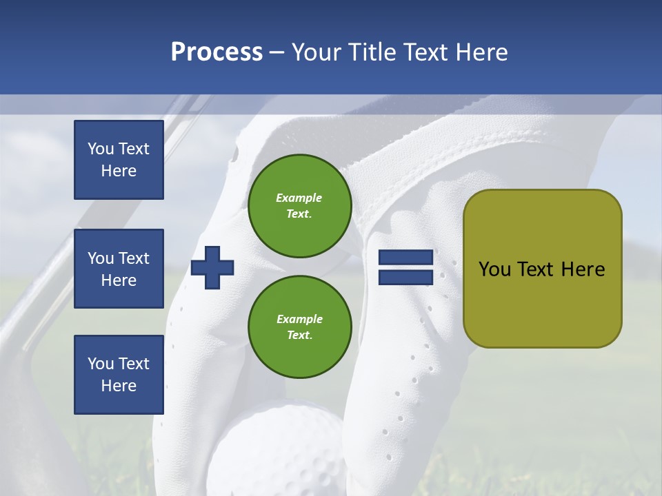 A Person Holding A Golf Ball And A Golf Club PowerPoint Template