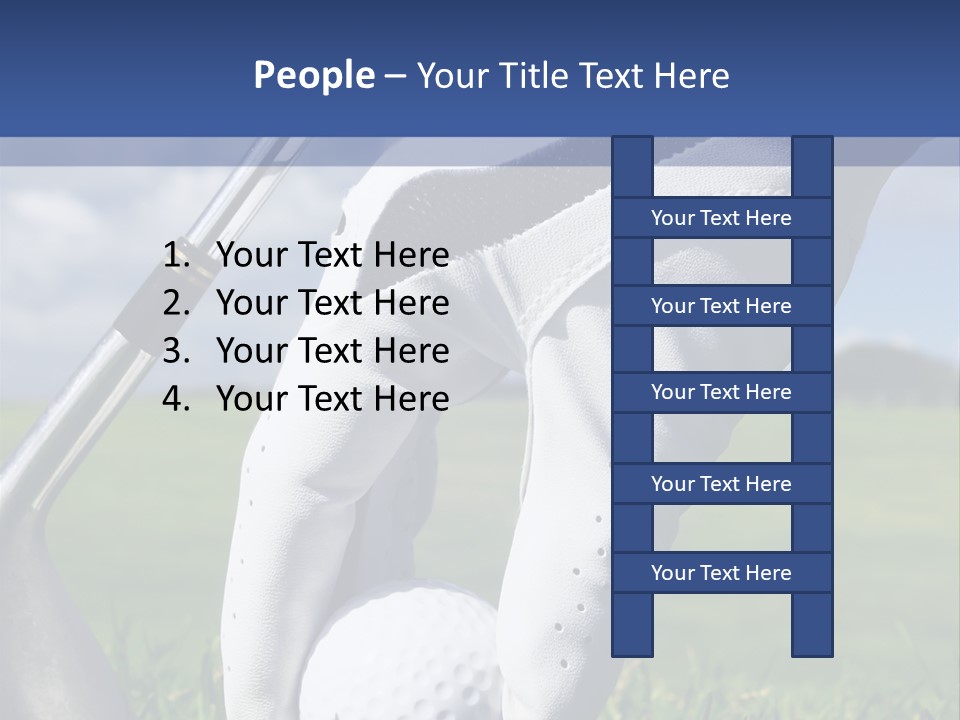A Person Holding A Golf Ball And A Golf Club PowerPoint Template