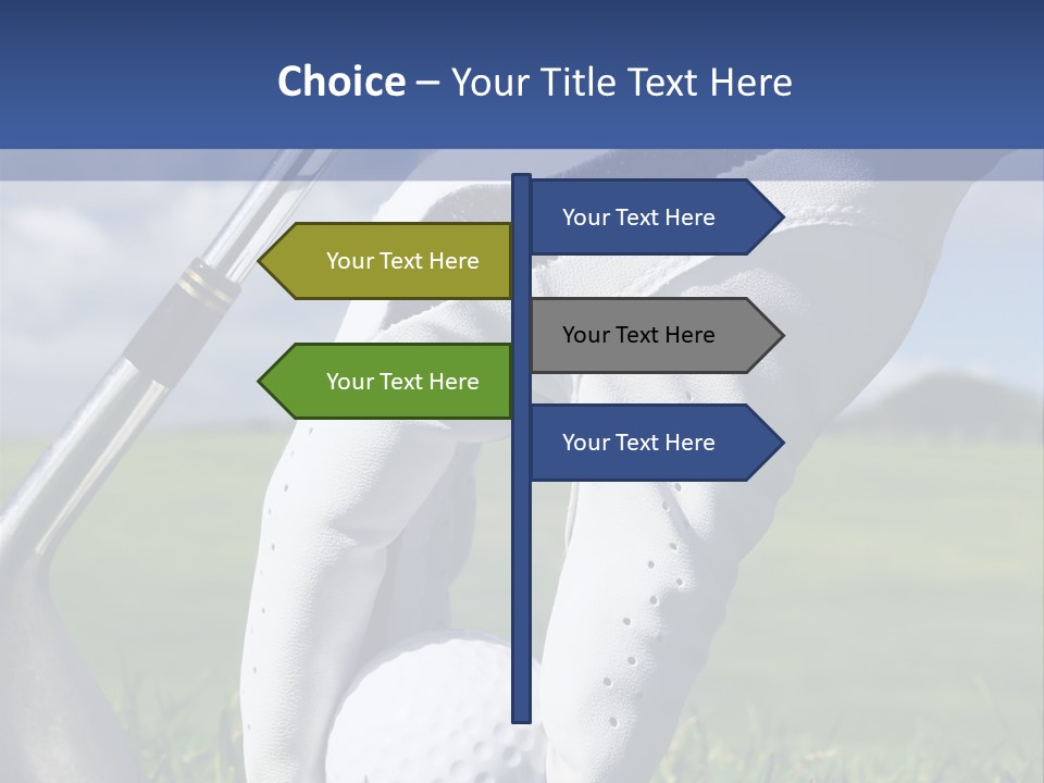 A Person Holding A Golf Ball And A Golf Club PowerPoint Template