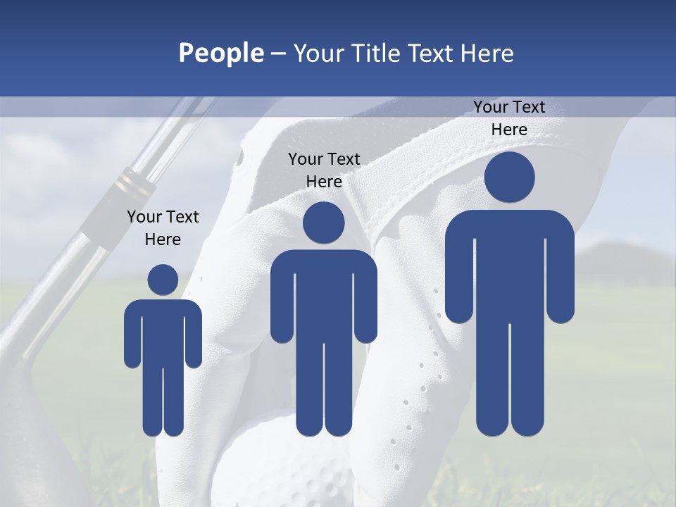 A Person Holding A Golf Ball And A Golf Club PowerPoint Template