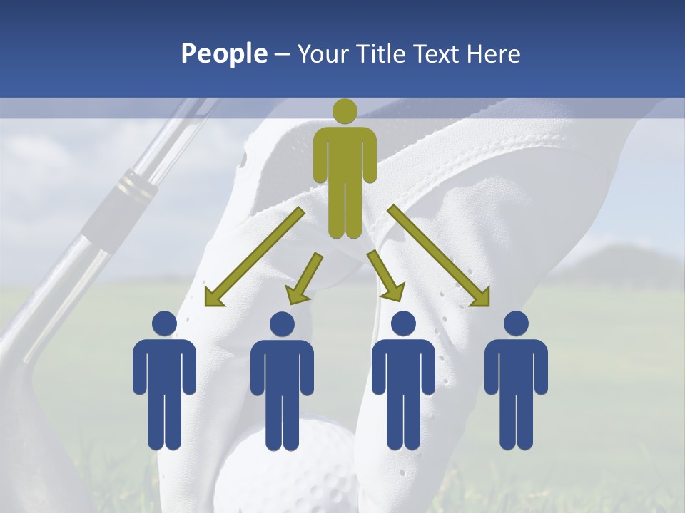 A Person Holding A Golf Ball And A Golf Club PowerPoint Template