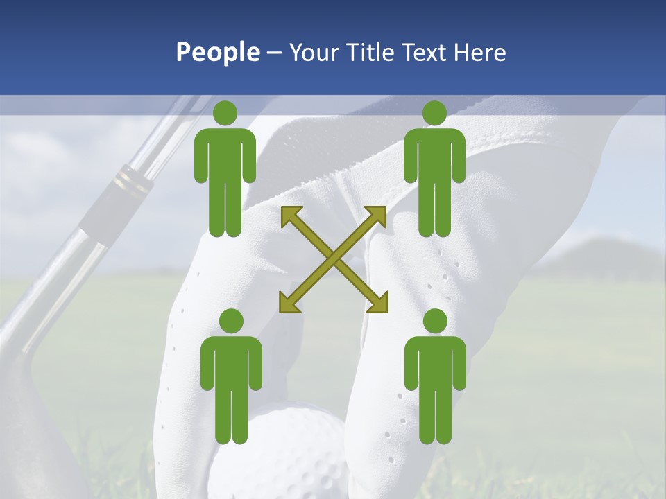 A Person Holding A Golf Ball And A Golf Club PowerPoint Template