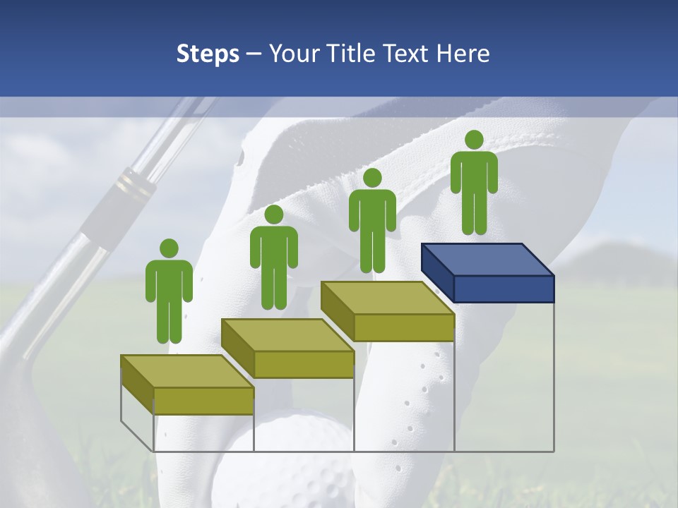 A Person Holding A Golf Ball And A Golf Club PowerPoint Template