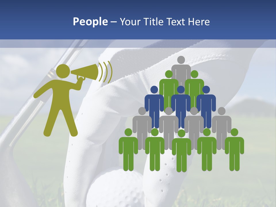 A Person Holding A Golf Ball And A Golf Club PowerPoint Template