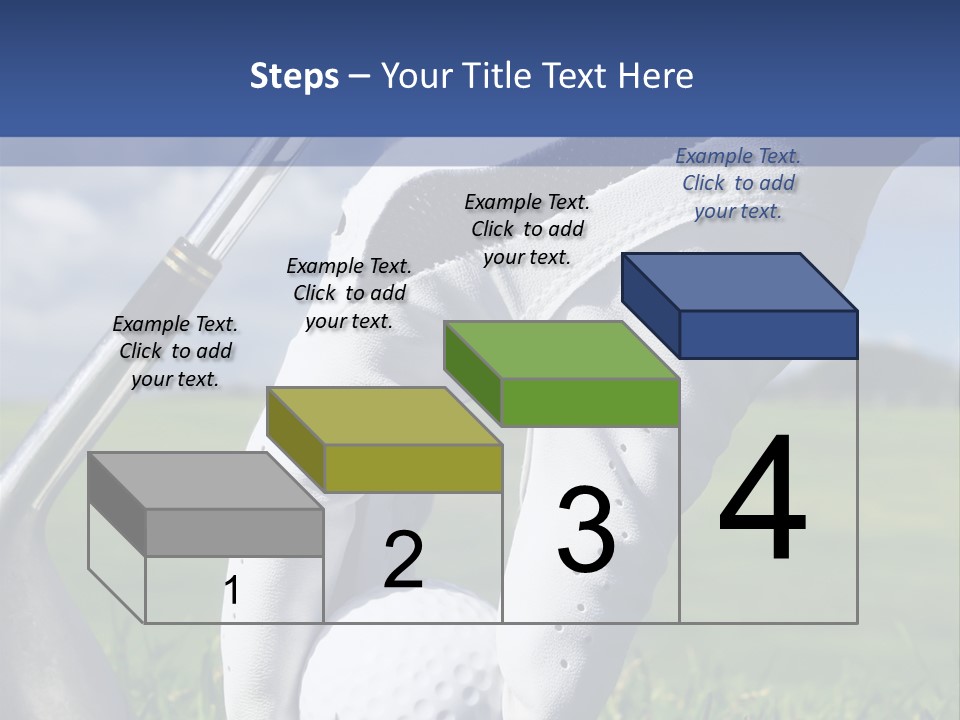 A Person Holding A Golf Ball And A Golf Club PowerPoint Template