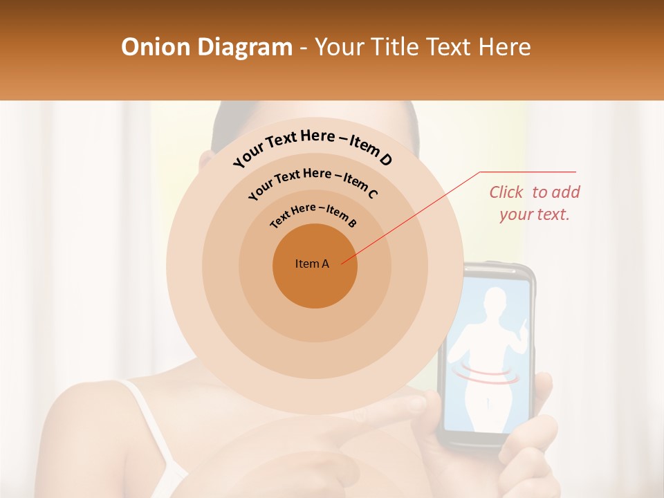 A Woman Holding A Cell Phone In Her Hand PowerPoint Template