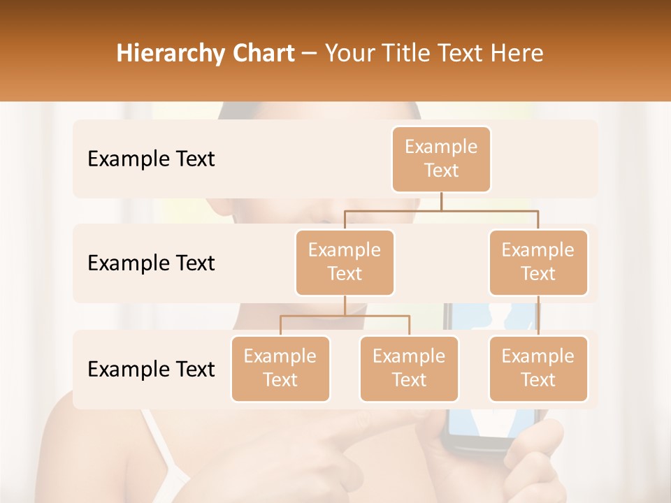A Woman Holding A Cell Phone In Her Hand PowerPoint Template