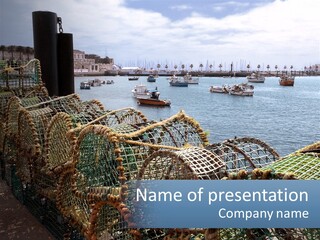 A Group Of Boats Floating On Top Of A Body Of Water PowerPoint Template