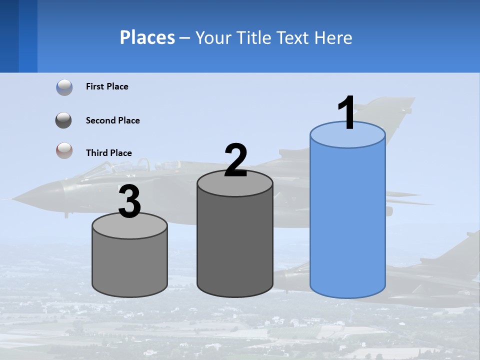 Two Military Jets Flying In The Sky Powerpoint Template PowerPoint Template