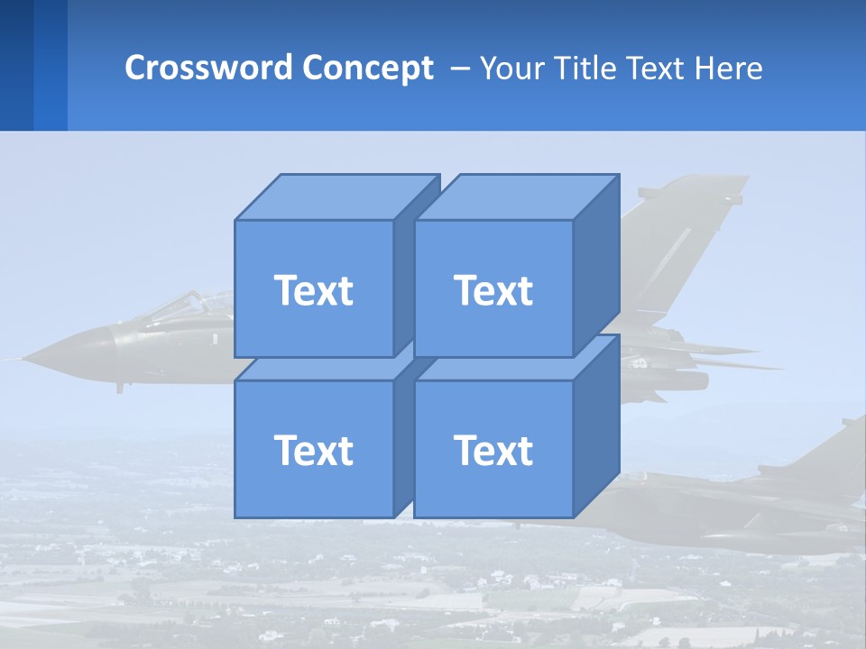 Two Military Jets Flying In The Sky Powerpoint Template PowerPoint Template