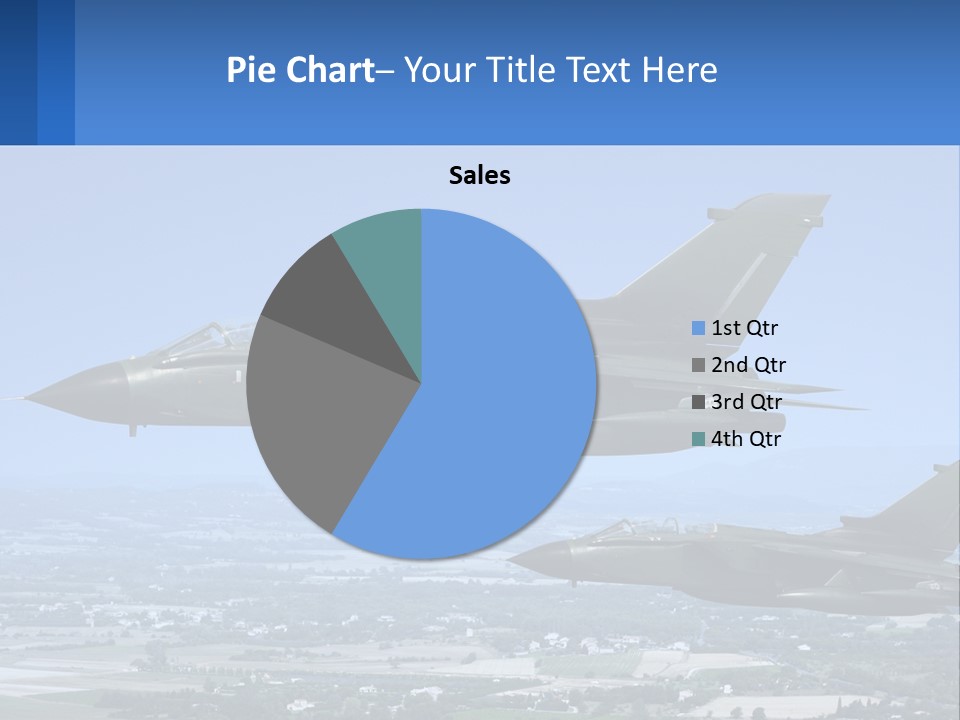 Two Military Jets Flying In The Sky Powerpoint Template PowerPoint Template