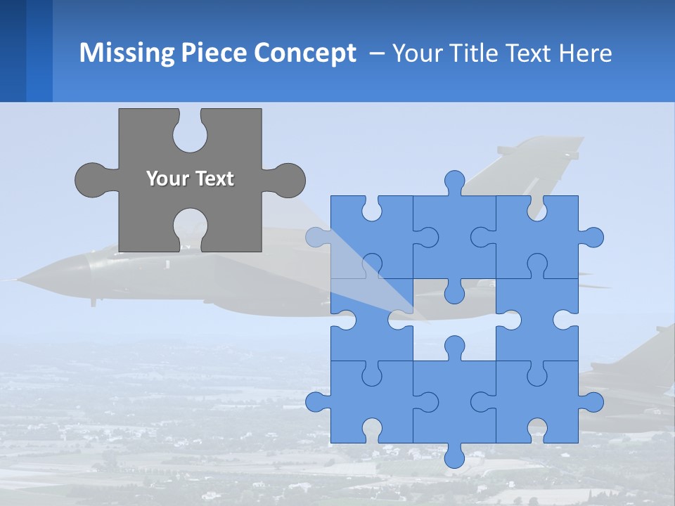 Two Military Jets Flying In The Sky Powerpoint Template PowerPoint Template