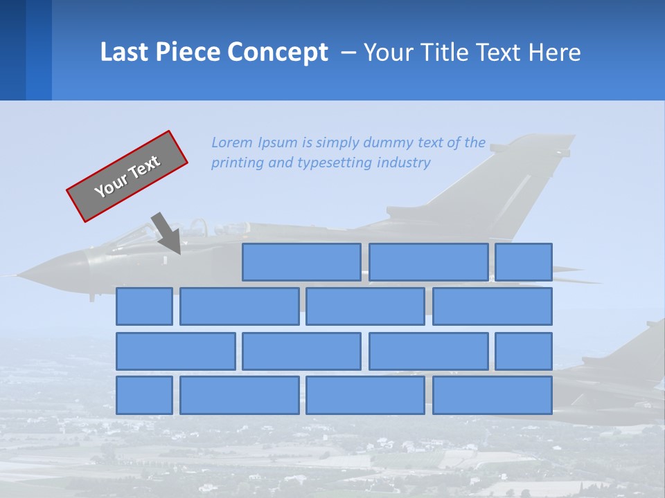 Two Military Jets Flying In The Sky Powerpoint Template PowerPoint Template
