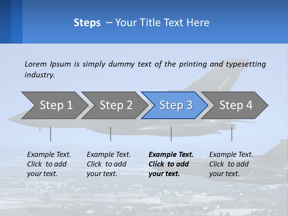 Two Military Jets Flying In The Sky Powerpoint Template PowerPoint Template