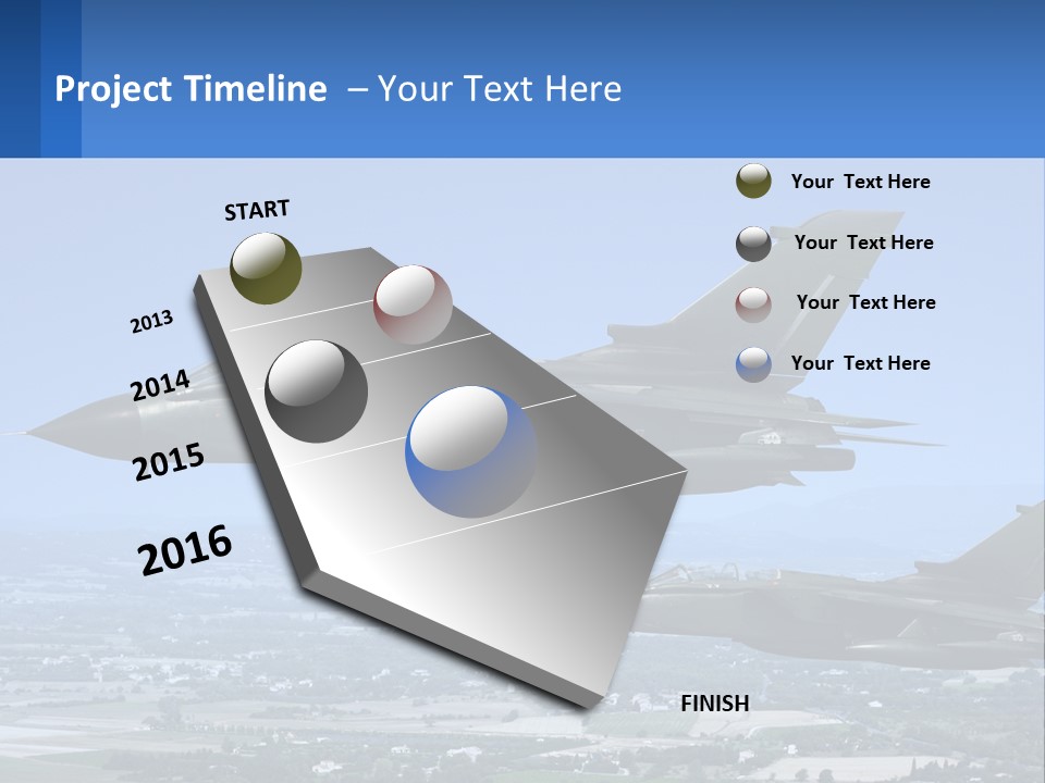 Two Military Jets Flying In The Sky Powerpoint Template PowerPoint Template