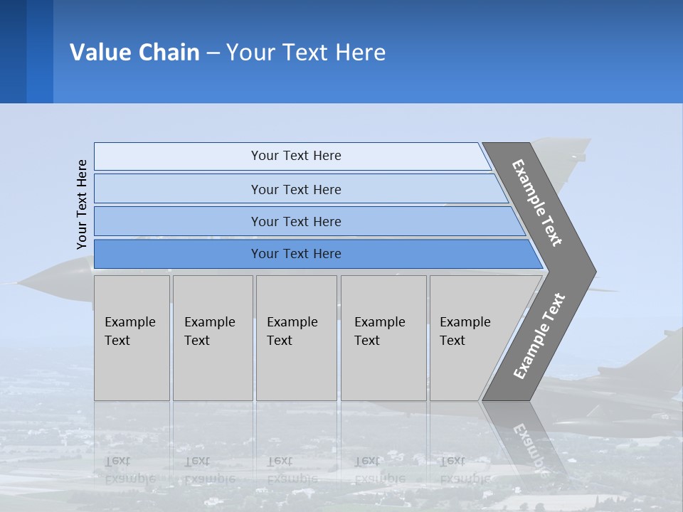 Two Military Jets Flying In The Sky Powerpoint Template PowerPoint Template